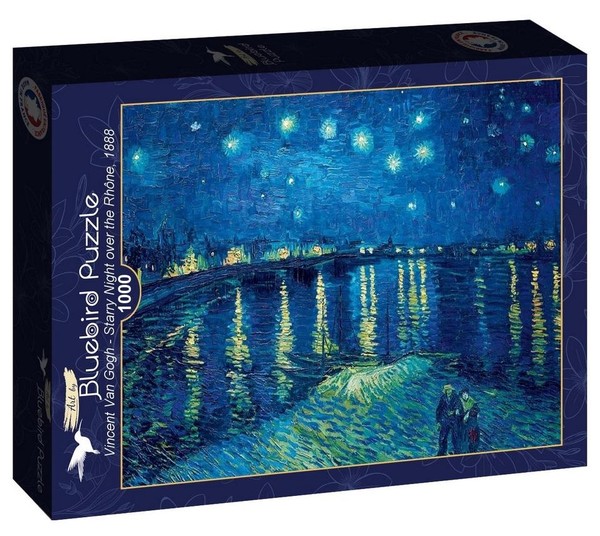 Puzzle Gwiaździsta noc nad Ronem, Vincent Van Gogh 1000 elementów