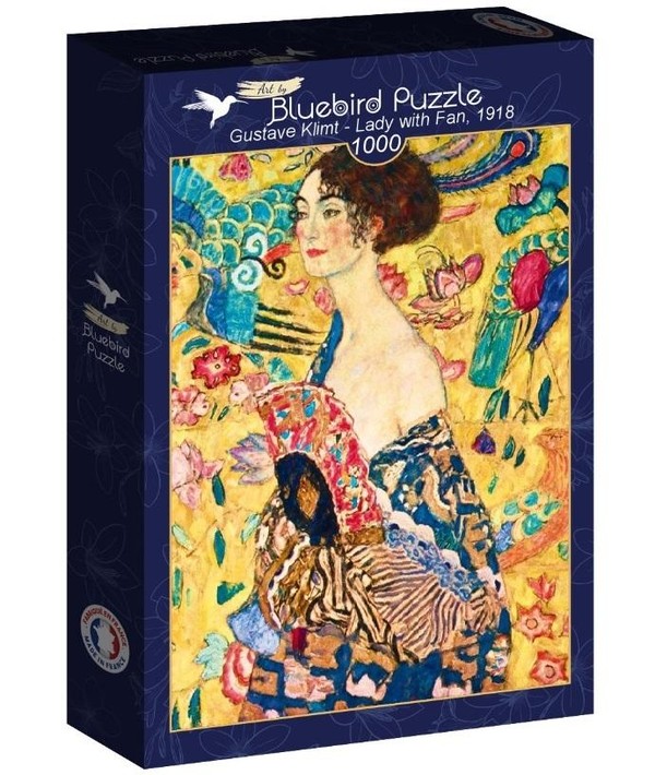 Puzzle Kobieta z wachlarzem, Gustaw Klimt 1000 elementów