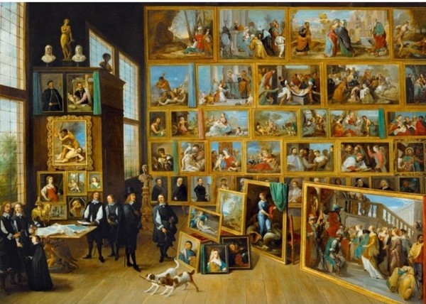 Puzzle Kolekcja sztuki w Brukseli 1000 elementów