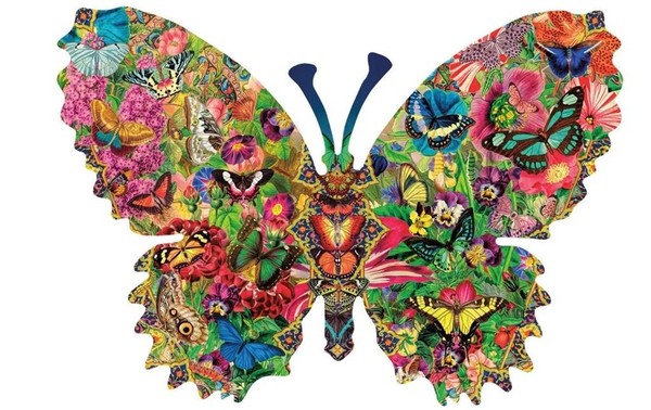 Puzzle Kolorowe motyle, Aimee Stewart 1000 elementów