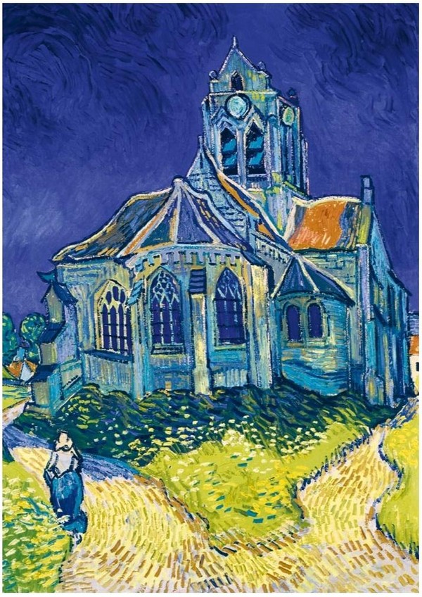 Puzzle Kościół w Auvers-sur-Oise, Vincent Van Gogh 1000 elementów