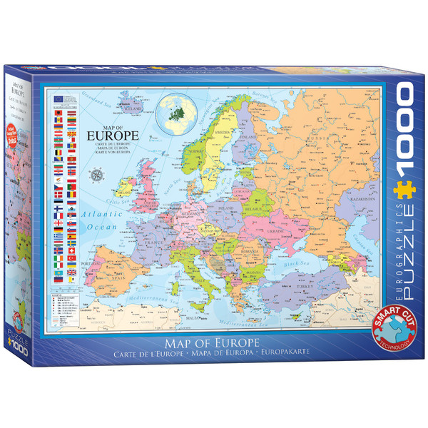 Puzzle Mapa Europy 1000 elementów