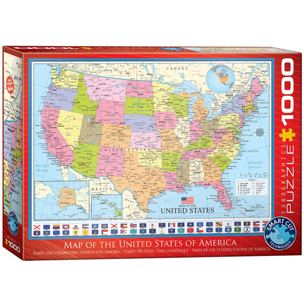 Puzzle Mapa Stanów Zjednoczonych 1000 elementów