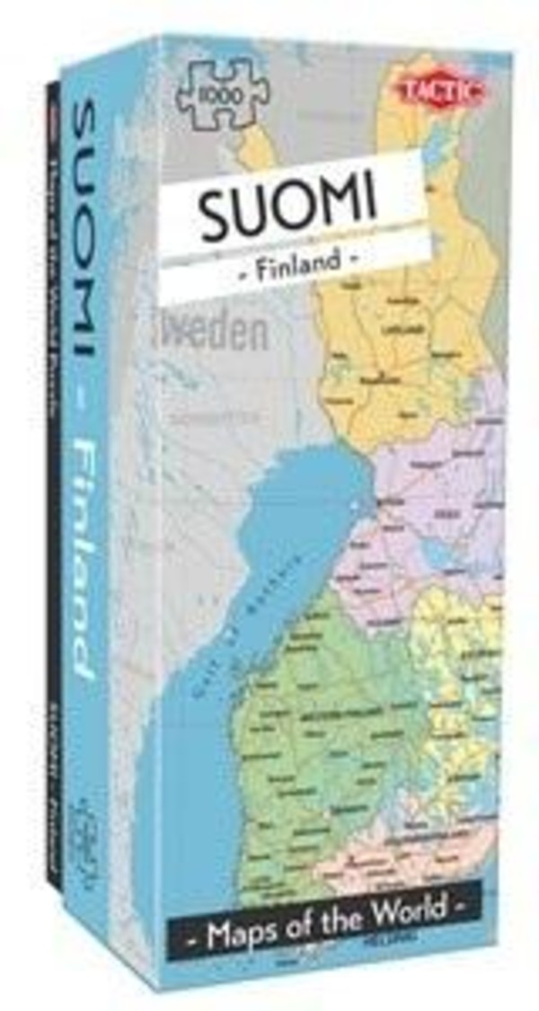Puzzle Mapy świata: Finlandia 1000 elementów