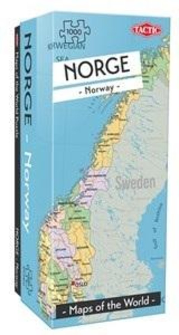 Puzzle Mapy świata: Norwegia 1000 elementów