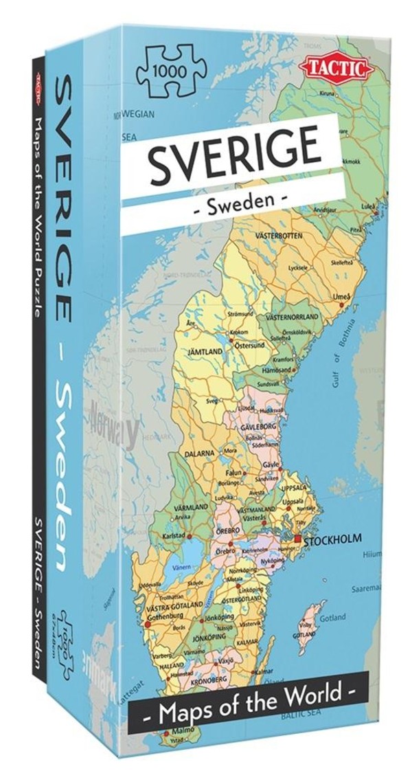 Puzzle Mapy świata: Szwecja 1000 elementów