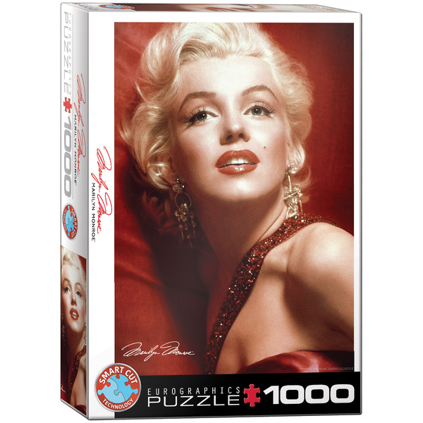 Puzzle Marilyn Monroe - czerwony portret 1000 elementów