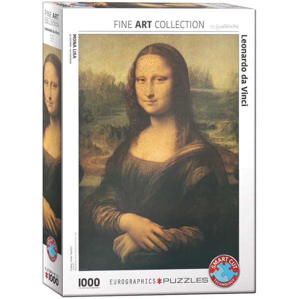 Puzzle Mona Lisa, Leoanardo da Vinci 1000 elementów