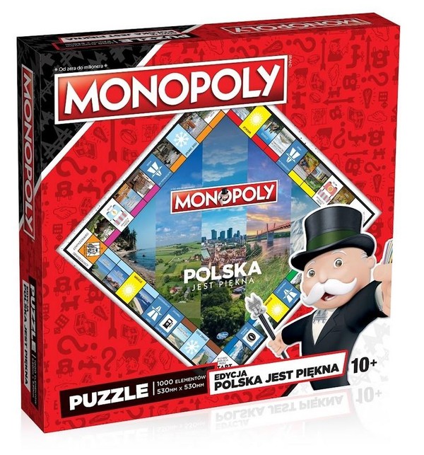 Puzzle Monopoly Board Polska jest piękna 1000 elementów