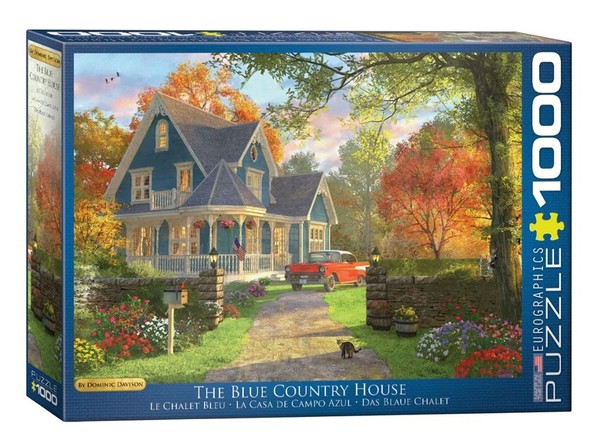 Puzzle Niebieski domek 1000 elementów