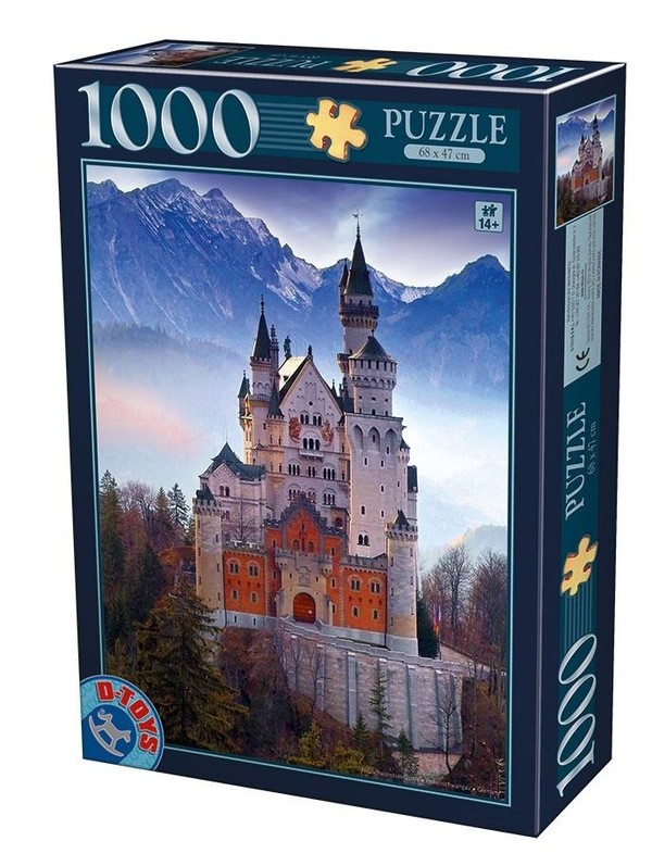Puzzle Zamek Neuschwanstein, Niemcy (ujęcie pionowe) 1000 elementów