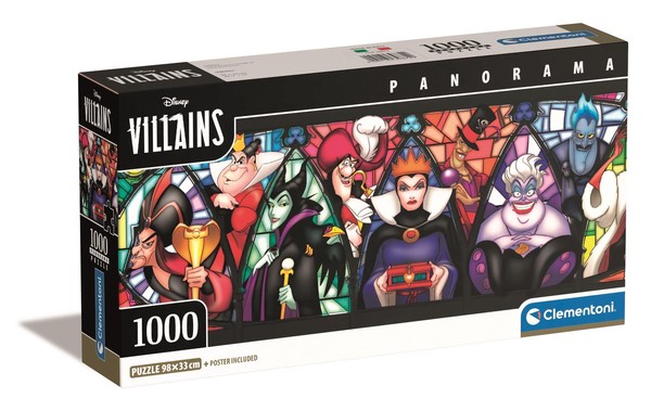 Puzzle Panorama Disney Villains 1000 elementów
