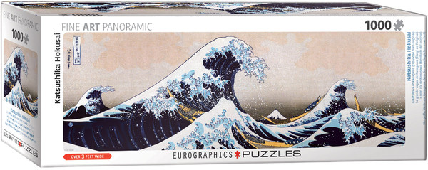 Puzzle panoramiczne Wielka Fala w Kanagawie, Katsushika Hokusai 1000 elementów