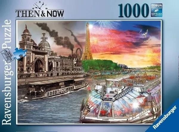 Puzzle Wtedy i teraz - Paryż 1000 elementów