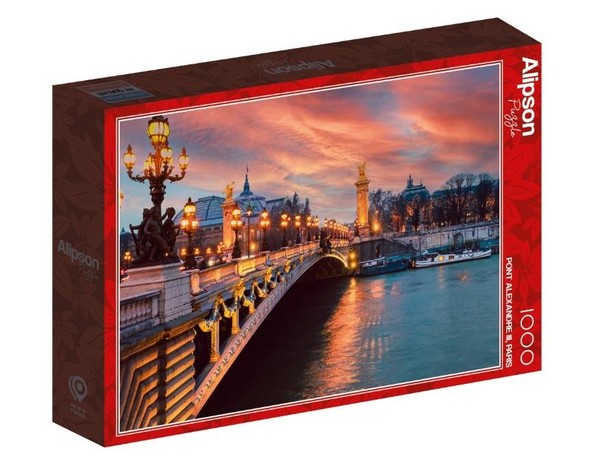 Puzzle Most Aleksandra III, Paryż 1000 elementów