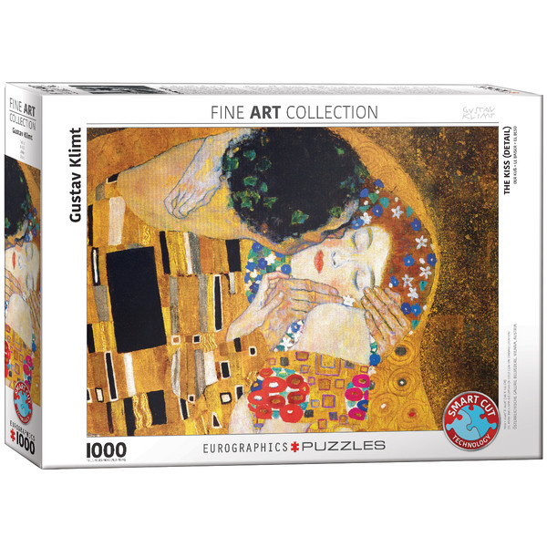 Puzzle Pocałunek, Gustav Klimt (fragment obrazu) 1000 elementów