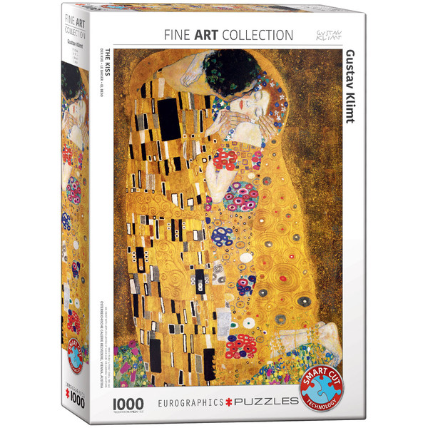 Puzzle Pocałunek, Gustav Klimt 1000 elementów