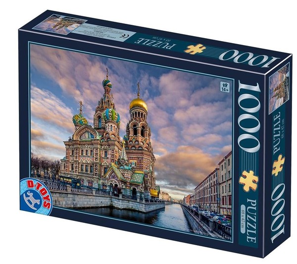 Puzzle Kościół Zbawiciela, Sankt Petersburg, Rosja 1000 elementów