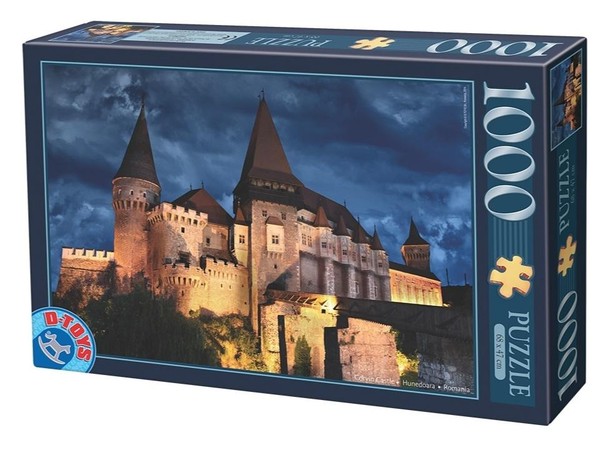 Puzzle Zamek Corvin nocą, Rumunia 1000 elementów