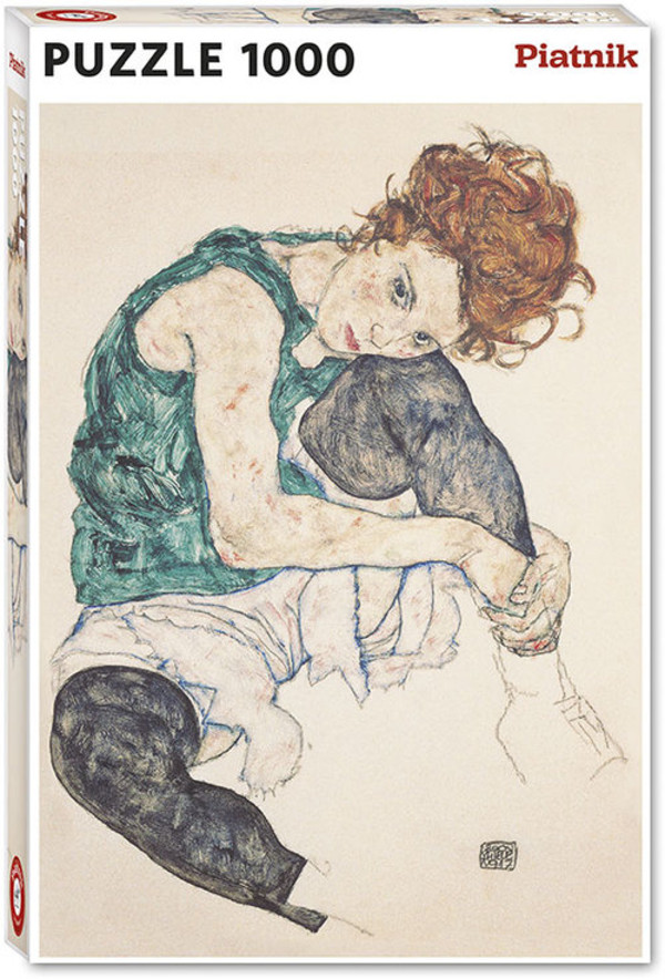 Puzzle Siedząca Kobieta, Egon Schiele 1000 elementów