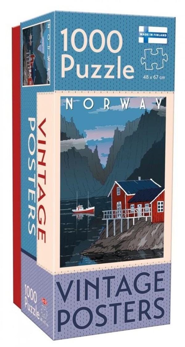 Puzzle Vintage Norwegia 1000 elementów