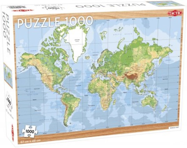 Puzzle Mapa świata 1000 elementów