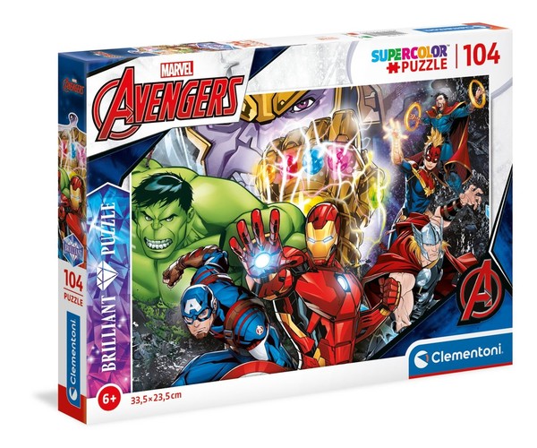 Puzzle Brilliant Marvel 104 elementy