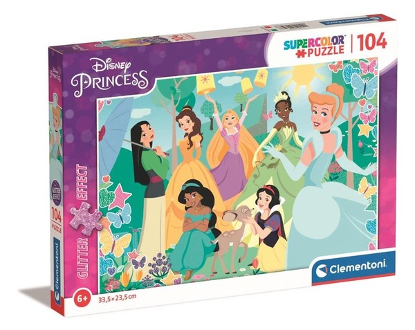 Puzzle Brokat Księżniczki Disney 104 elementy