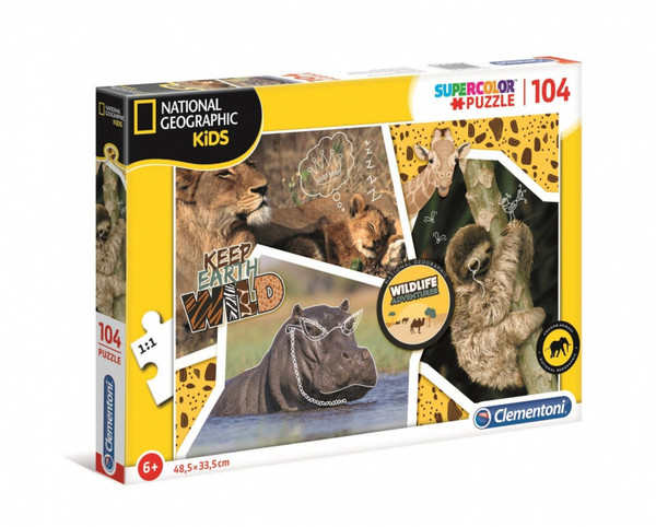 Puzzle National Geographic Kids Wildlife Adventure - 104 elementy