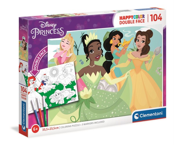 Puzzle Happy Color Księżniczki Disney 104 elementy