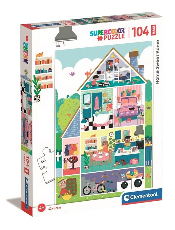 Puzzle Dom 104 elementy