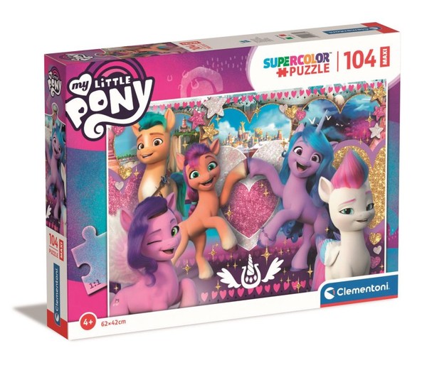 Puzzle Maxi Super Color My Little Pony 3 - 104 elementy
