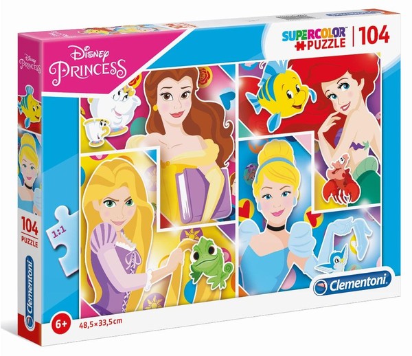 Puzzle Disney Princess Super Color - 104 elementy