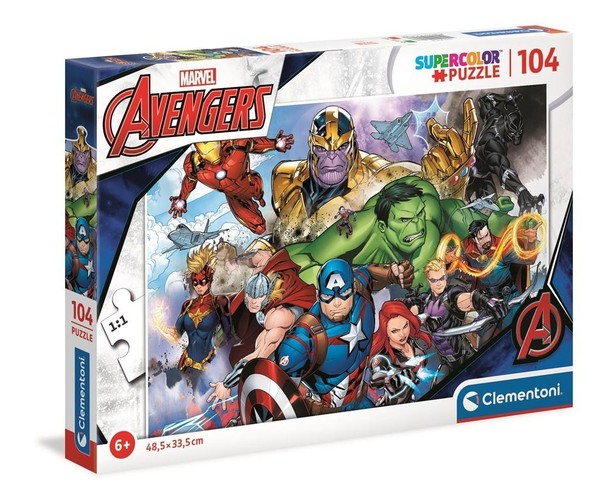 Puzzle Super Color Avengers 104 elementy