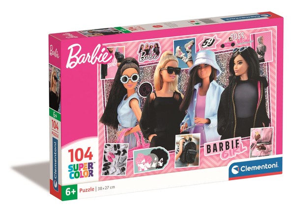 Puzzle Super Color Barbie 104 elementy