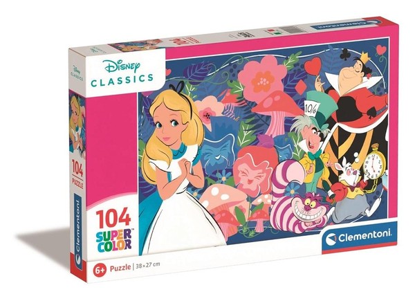 Puzzle Super Kolor Disney Classic Alicja w Krainie Czarów 104 elementy