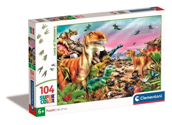 Puzzle Kraina dinozaurów 104 elementy