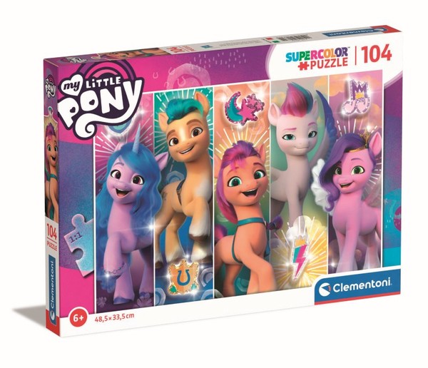 Puzzle Super Color My Little Pony 2 - 104 elementy