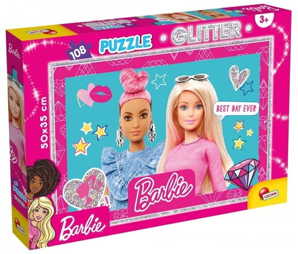 Puzzle Barbie Glitter Best Day Ever! - 108 elementów