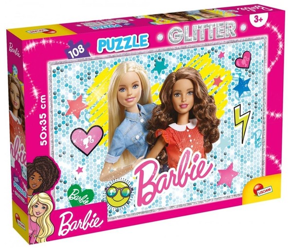 Puzzle Barbie Glitter Best Friend Forever - 108 elementów