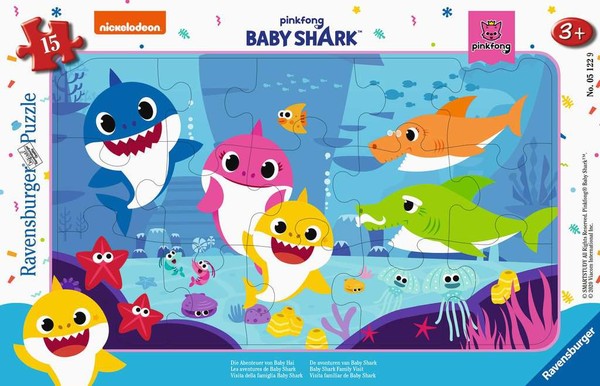 Puzzle Baby Shark 15 elementów