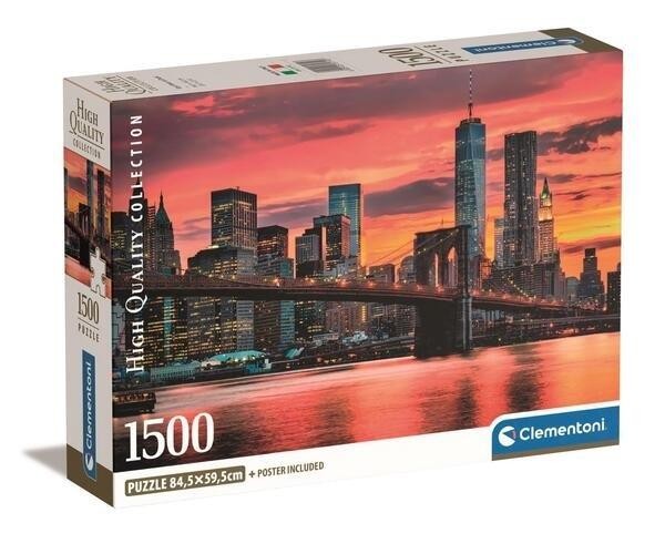 Puzzle Compact East River o zachodzie słońca 1500 elementów