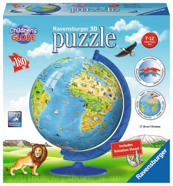 Puzzle Globus w języku angielskim 180 elementów