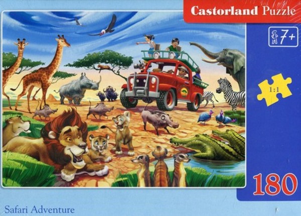 Puzzle Przygody na Safari 180 elementów