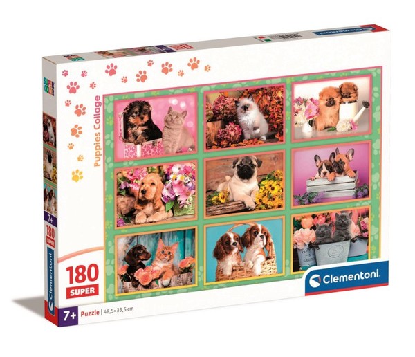 Puzzle Puppies Collage 180 elementów