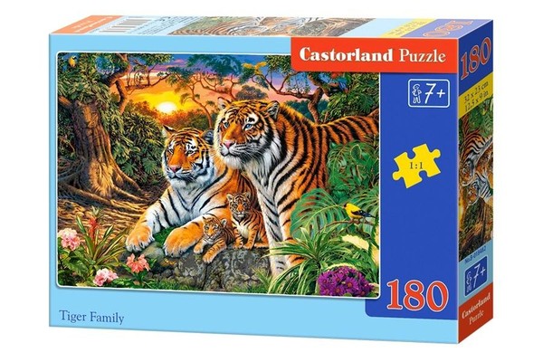 Puzzle Rodzina tygrysów 180 elementów