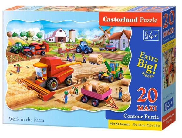 Puzzle Max Work on the Farm 20 elementów