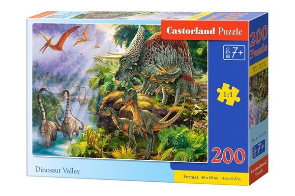 Puzzle Dolina Dinozaurów 200 elementów