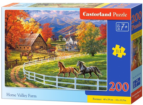 Puzzle Stadnina koni 200 elementów