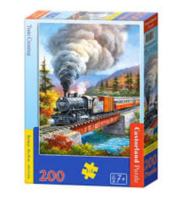 Puzzle Przejazd kolejowy 200 elementów